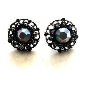 Victorian style stud earrings